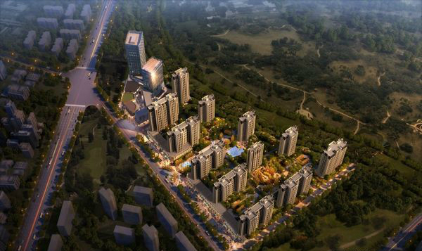 热装小区·中央公园丨深蓝色装饰为你提供户型解析